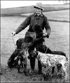 David taking some of the dogs out over the moors.